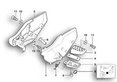 Goto diagram: BMW Classic Motorbike Model K 1200 LT 04 (0549,0559)( USA ), Category 46.71 FOOTPEG PLATE/FRONT FOOTPEG :: Diagram: 46_0414