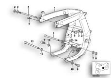 Goto diagram: BMW Classic Motorbike Model R 1100 S 98 (0422,0432)( USA ), Category 46.51 Frame :: Diagram: 46_0430