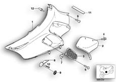 Goto diagram: BMW Classic Motorbike Model K 1200 LT 99 (0545,0555)( ECE ), Category 46.63 Fairing side section :: Diagram: 46_0436