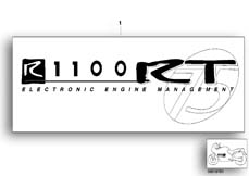 Goto diagram: BMW Classic Motorbike Model R 1100 RT 96 (0413,0418)( USA ), Category 46.75 Sticker "75 Years BMW Motorcycle" :: Diagram: 46_0441