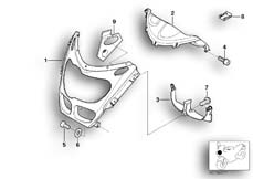 Goto diagram: BMW Classic Motorbike Model R 1100 S 98 (0422,0432)( USA ), Category 46.63 Trim panel, upper part :: Diagram: 46_0444