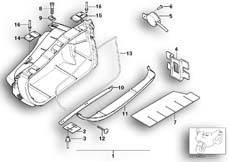 Goto diagram: BMW Classic Motorbike Model K 1200 LT 99 (0545,0555)( USA ), Category 46.54 Case, lower part :: Diagram: 46_0528