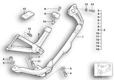 Goto diagram: BMW Classic Motorbike Model R 1100 S 98 (0422,0432)( USA ), Category 46.54 Case holder :: Diagram: 46_0534