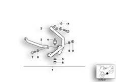Goto diagram: BMW Classic Motorbike Model R 1150 GS 00 (0415,0495)( ECE ), Category 46.70 ENGINE PROTECTION BAR SET :: Diagram: 46_0614