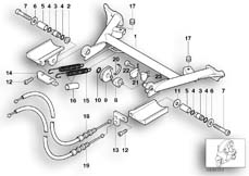 Goto diagram: BMW Classic Motorbike Model C1 (0191)( ECE ), Category 46.52 Centre stand :: Diagram: 46_0624
