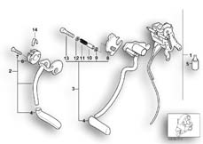 Goto diagram: BMW Classic Motorbike Model C1 200 (0192)( ECE ), Category 46.52 Knee lever mechanism :: Diagram: 46_0625