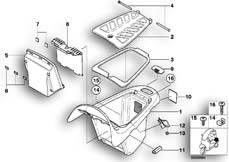 Goto diagram: BMW Classic Motorbike Model C1 (0191)( ECE ), Category 46.54 Storage compartment rear :: Diagram: 46_0644