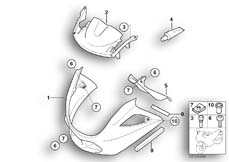 Goto diagram: BMW Classic Motorbike Model K 1200 GT 01 (0548,0558)( ECE ), Category 46.63 panel upper section with key primer :: Diagram: 46_0714
