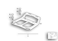 Goto diagram: BMW Classic Motorbike Model R 1150 RS 01 (0447,0498)( USA ), Category 46.63 Retrofit kit, Top Case bracket :: Diagram: 46_0730