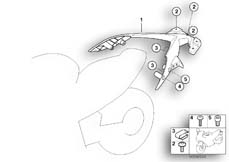 Goto diagram: BMW Classic Motorbike Model F 650 CS 04 (0177,0187)( ECE ), Category 46.63 Rear extension arm :: Diagram: 46_0735