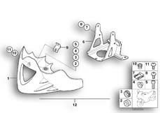Goto diagram: BMW Classic Motorbike Model F 650 CS 02 (0174,0184)( USA ), Category 46.63 Engine spoiler :: Diagram: 46_0751