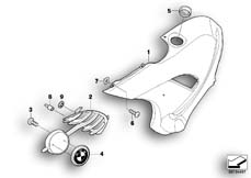 Goto diagram: BMW Classic Motorbike Model F 650 GS 04 (0175,0185)( USA ), Category 46.63 Fairing side section :: Diagram: 46_0860