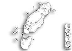 Goto diagram: BMW Classic Motorbike Model R 1200 RT 05 (0368,0388)( USA ), Category 46.62 Wheel cover, rear :: Diagram: 46_0921