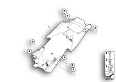 Goto diagram: BMW Classic Motorbike Model R 1200 R 06 (0378,0398)( USA ), Category 46.62 Wheel cover, rear, mounting parts :: Diagram: 46_1079