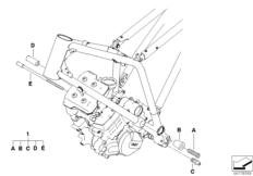 Goto diagram: BMW Classic Motorbike Model G 450 X (0145)( USA ), Category 46.51 Engine Suspension :: Diagram: 46_1200