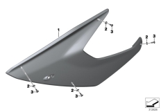 Goto diagram: BMW Classic Motorbike Model F 800 GT 15 (0B33)( THA ), Category 46.63 Fairing side section, front :: Diagram: 46_1509