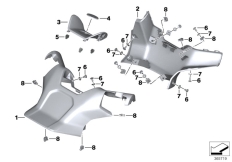 Goto diagram: BMW Classic Motorbike Model C evolution (0C23)( USA ), Category 46.63 Handlebar fairing :: Diagram: 46_1661