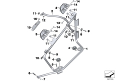 Goto diagram: BMW Classic Motorbike Model R 1200 RT (0A03, 0A13)( ECE ), Category 46.54 Case holder, official-use :: Diagram: 46_1720