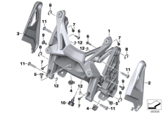 Goto diagram: BMW Classic Motorbike Model S 1000 XR (0D33)( THA ), Category 46.63 WINDSHIELD ADJUSTMENT :: Diagram: 46_1790