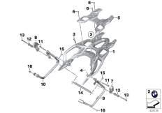 Goto diagram: BMW Classic Motorbike Model S 1000 XR (0D33)( THA ), Category 46.54 Luggage rack, topcase :: Diagram: 46_1793