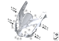 Goto diagram: BMW Classic Motorbike Model C 650 Sport 16 (0C04, 0C14)( USA ), Category 46.63 Headlight carrier :: Diagram: 46_1817