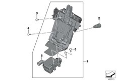 Goto diagram: BMW Classic Motorbike Model K 1600 Bagger (0F51, 0F53)( ECE ), Category 46.51 Topcase locking mechanism :: Diagram: 46_2032