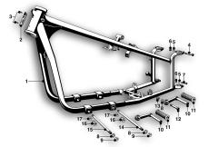 Goto diagram: BMW Classic Motorbike Model R61( ECE ), Category 46.05 Frame :: Diagram: 46p0001