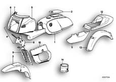 Goto diagram: BMW Classic Motorbike Model R 100 RS( ECE ), Category 51.20 PAINTED PARTS 633 HENNAROT/SCHWARZ :: Diagram: 51_0049