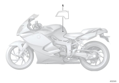 Goto diagram: BMW Classic Motorbike Model K 1300 S (0508,0509)( ECE ), Category 51.14 Label, tank cover :: Diagram: 51_2304