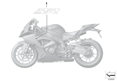 Goto diagram: BMW Classic Motorbike Model S 1000 RR 15 (0D90)( BRA ), Category 51.14 Label, side fairing :: Diagram: 51_2311