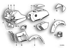 Goto diagram: BMW Classic Motorbike Model R45/N( ECE ), Category 51.20 PAINTED PARTS 581 POLIZEIWEISS :: Diagram: 51_2470