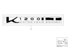 Goto diagram: BMW Classic Motorbike Model K 1200 LT 99 (0545,0555)( ECE ), Category 51.05 Sticker :: Diagram: 51_3483