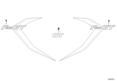 Goto diagram: BMW Classic Motorbike Model F 800 GT (0B03, 0B13)( USA ), Category 51.14 Lettering F800GT :: Diagram: 51_3948