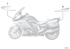 Goto diagram: BMW Classic Motorbike Model K 1600 GT (0601,0611)( USA ), Category 51.14 Stick-on label :: Diagram: 51_3967