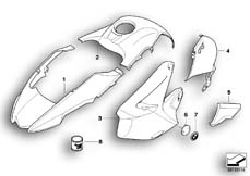Goto diagram: BMW Classic Motorbike Model R 1200 GS 04 (0307,0317)( USA ), Category 51.25 Painted parts 947 ozeanblau :: Diagram: 51_5342