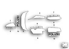 Goto diagram: BMW Classic Motorbike Model R 1150 RT 00 (0419,0499)( USA ), Category 51.14 Government authorities sticker :: Diagram: 51_5691