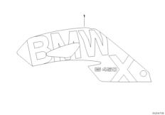 Goto diagram: BMW Classic Motorbike Model G 450 X (0145)( ECE ), Category 51.14 Lettering :: Diagram: 51_7575