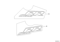 Goto diagram: BMW Classic Motorbike Model S 1000 RR 10 (0507,0517)( ECE ), Category 51.14 Lettering S1000RR :: Diagram: 51_7615