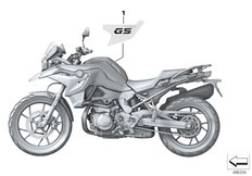 Goto diagram: BMW Classic Motorbike Model F 750 GS (0B08, 0B18)( USA ), Category 51.14 Stick-on label :: Diagram: 51_7941