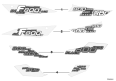 Goto diagram: BMW Classic Motorbike Model F 800 GS 08 (0219,0229)( ECE ), Category 51.14 Stick-on label :: Diagram: 51_8822