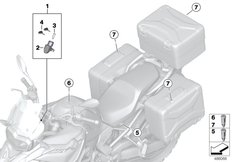 Goto diagram: BMW Classic Motorbike Model F 750 GS (0B08, 0B18)( USA ), Category 51.25 Single key locking system EWS 4 :: Diagram: 51_8849