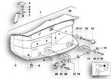 Goto diagram: BMW Classic Motorbike Model R 65 (20KW)( ECE ), Category 52.05 Seat bench :: Diagram: 52_1009