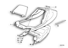 Goto diagram: BMW Classic Motorbike Model R 65 (35KW)( ECE ), Category 52.05 DUAL SEAT-TAIL PART :: Diagram: 52_1010