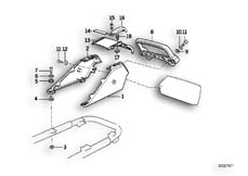 Goto diagram: BMW Classic Motorbike Model K 1 (0525,0535)( ECE ), Category 52.05 Seat bench :: Diagram: 52_1023