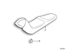 Goto diagram: BMW Classic Motorbike Model F 650 97 (0166)( USA ), Category 52.53 Seat bench :: Diagram: 52_1034