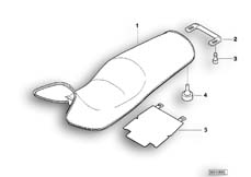 Goto diagram: BMW Classic Motorbike Model K 1200 RS 01 (0547,0557)( ECE ), Category 52.53 Seat bench/single parts :: Diagram: 52_1226