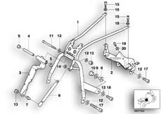 Goto diagram: BMW Classic Motorbike Model K 1200 LT 04 (0549,0559)( USA ), Category 52.53 Fixing bridge, seat hinge :: Diagram: 52_2333