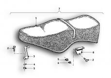 Goto diagram: BMW Classic Motorbike Model R69 S( ECE ), Category 52.05 Seat bench :: Diagram: 52_2556