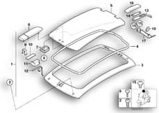 Goto diagram: BMW Classic Motorbike Model C1 (0191)( ECE ), Category 54.15 Hardtop :: Diagram: 54_0287