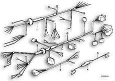 Goto diagram: BMW Classic Motorbike Model R90S( USA ), Category 61.05 WIRING HARNESS SECTOR CHASSIS :: Diagram: 61_0209